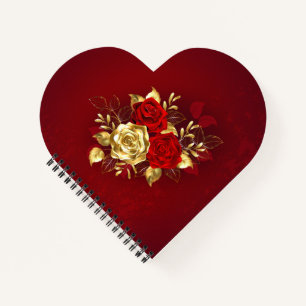 Carnet Trois Roses de bijoux
