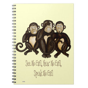 Carnet Trois singes sages