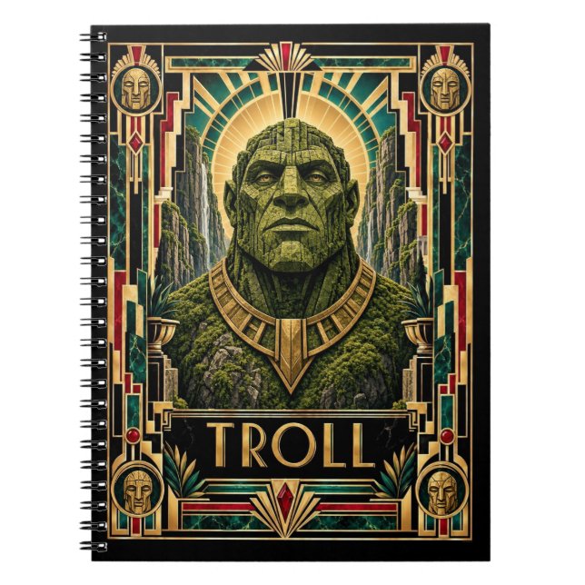 Carnet Troll, Art Déco Mythique (Devant)