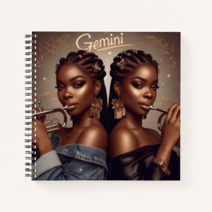 Carnet Trompette musicale Gemini Zodiac