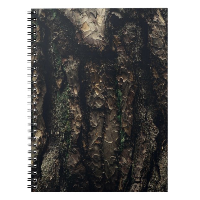 Carnet tronc d'arbre Brown et noir (Devant)