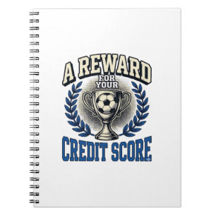 Carnet Trophée Vintage Score de Crédit de Football