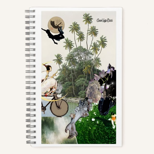 Carnet Tropical dreamlike conceptual collage (Recto)