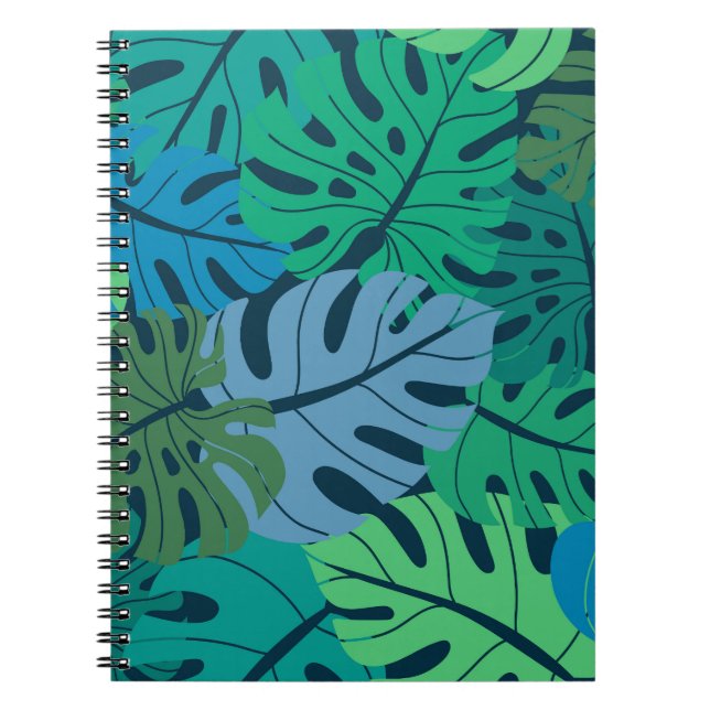 Carnet Tropical Jungle Palm Motif sans couture (Devant)