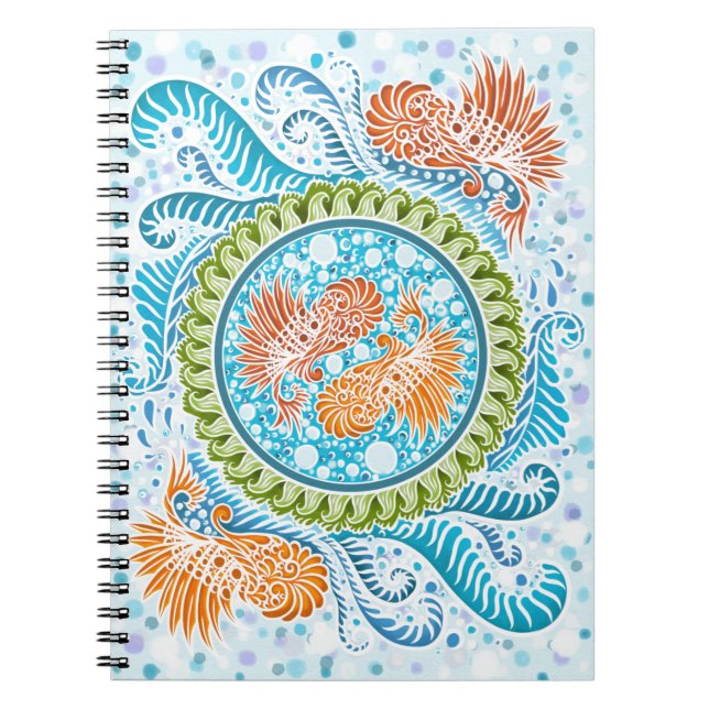Carnet Tropical Koi Mandala (Devant)