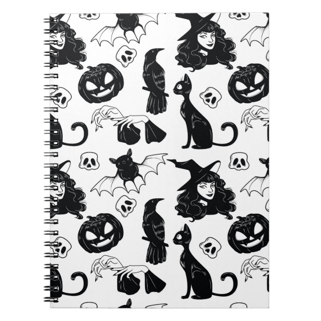 Carnet Tropical Orange Grey : Motif Vintage (Devant)