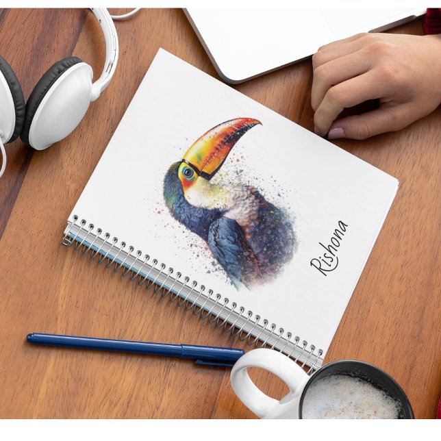 Carnet Tropical Splendor Toucan, personnalisé (Créateur téléchargé)