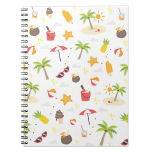 Carnet Tropical Summer Beach Vacances Motif Design