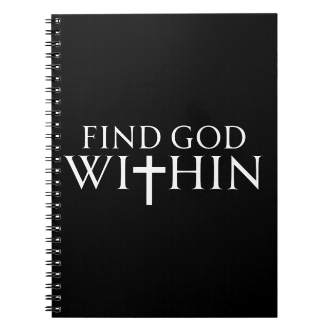 Carnet Trouvez Dieu dans la citation religieuse (Devant)