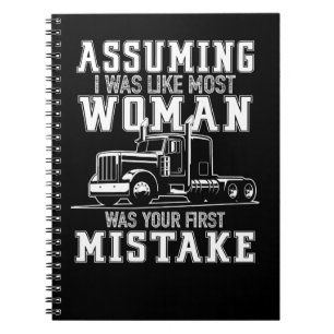 Carnet Truck Trucker Femme Funny Truck Driver Citations 1