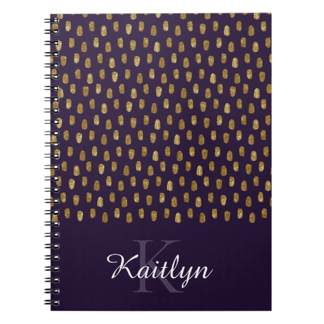 Carnet Trucs de brosse de Parties scintillant d'or sur vi (Devant)