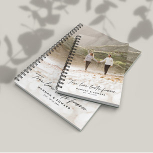 Carnet True Love photo moderne minimaliste cadeau personn