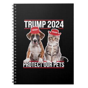 Carnet Trump 2024 Protégeons Nos Animaux de Compagnie Cha