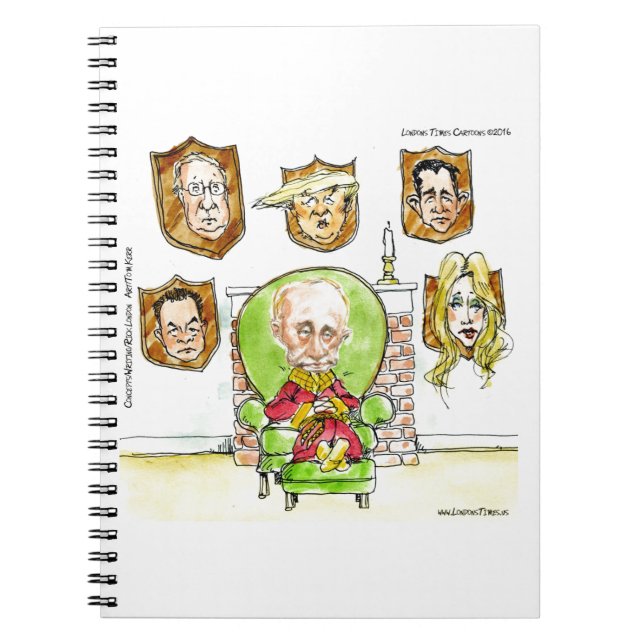 Carnet Trump Est Poutine Sur La Ritz Cadeaux (Devant)