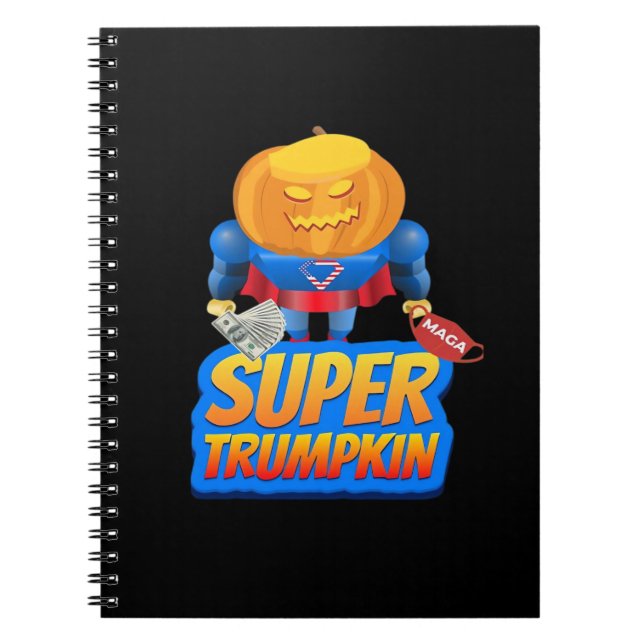 Carnet Trumpkin Funny Citrouille Head Halloween Costume C (Devant)