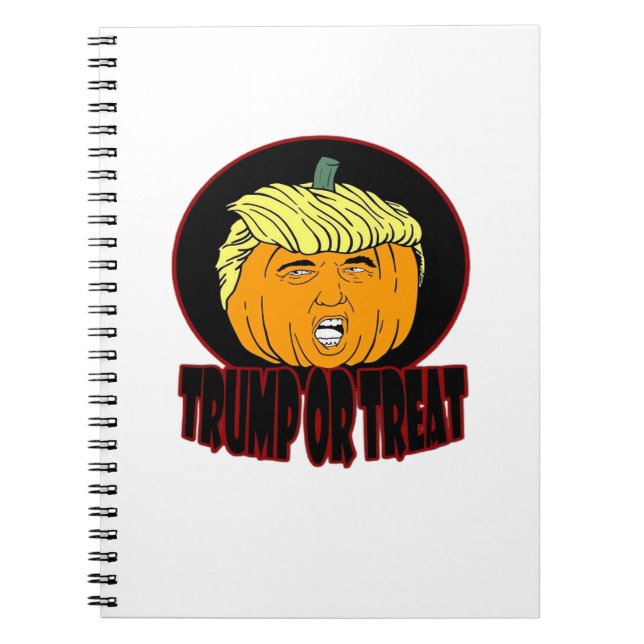 Carnet Trumpkin Ou Treat Halloween Trumpkin Trump Trick O (Devant)