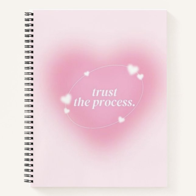 Carnet Trust the Process Aesthetic Notebook –  (Devant)
