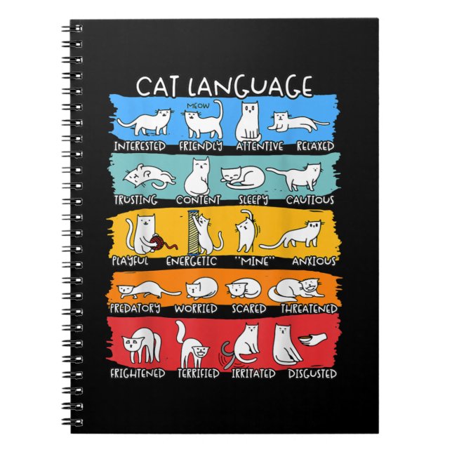 Carnet Tshirt Amoureux des chats, Drôle Thé de chat, Cade (Devant)