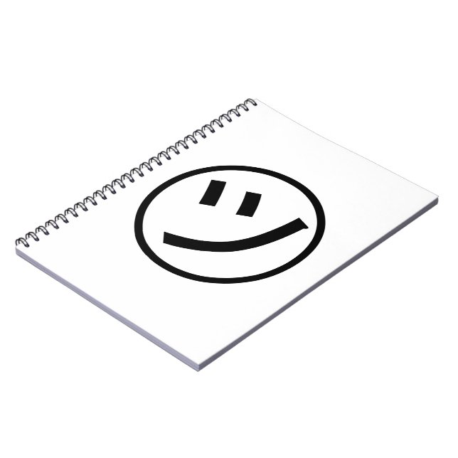 Carnet ㋡ Tsu Kana Katakana Smiling Emoji / Emoticon (Côté gauche)