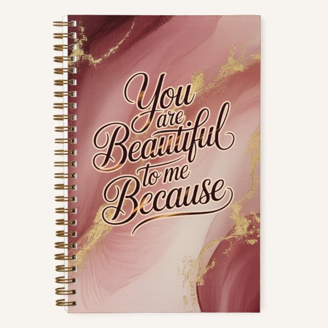 Carnet Tu es beau à mes yeux (Recto)