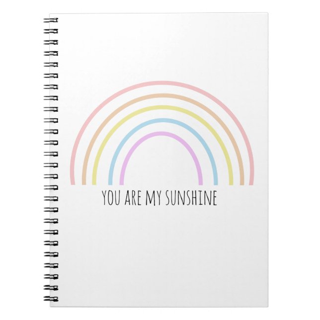 Carnet Tu es mon arc-en-ciel ensoleillé (Devant)