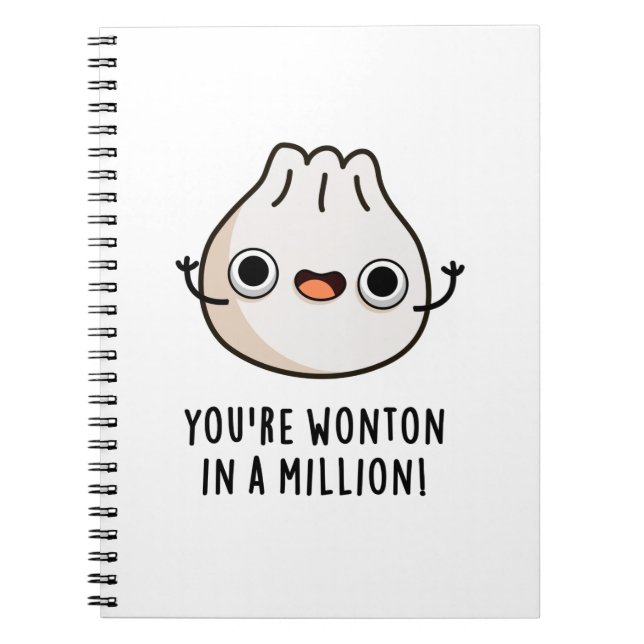 Carnet Tu es un Wonton exceptionnel, un jeu de mots drôle (Devant)