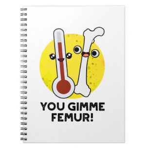 Carnet Tu me donnes un jeu de mots sur le fémur drôle d'o