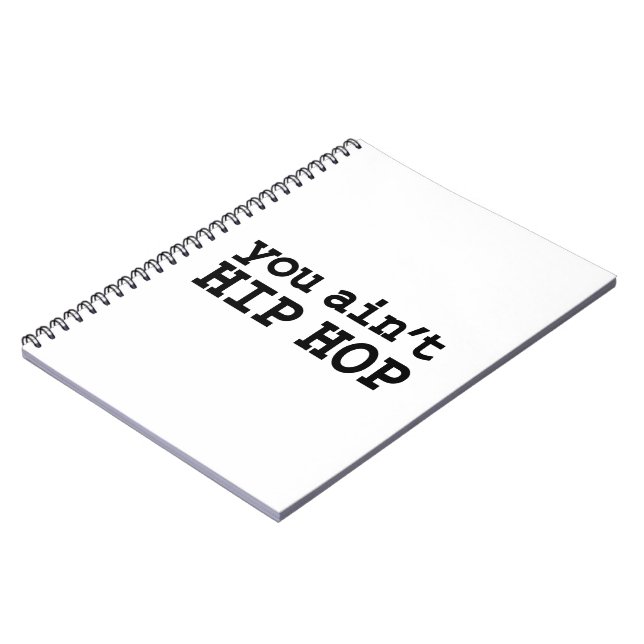 Carnet tu n'es pas HIP HOP (Côté gauche)