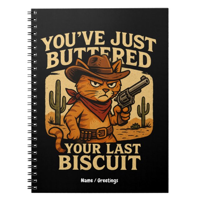 Carnet Tu viens de badigeonner ton Dernier chat Biscuit C (Devant)