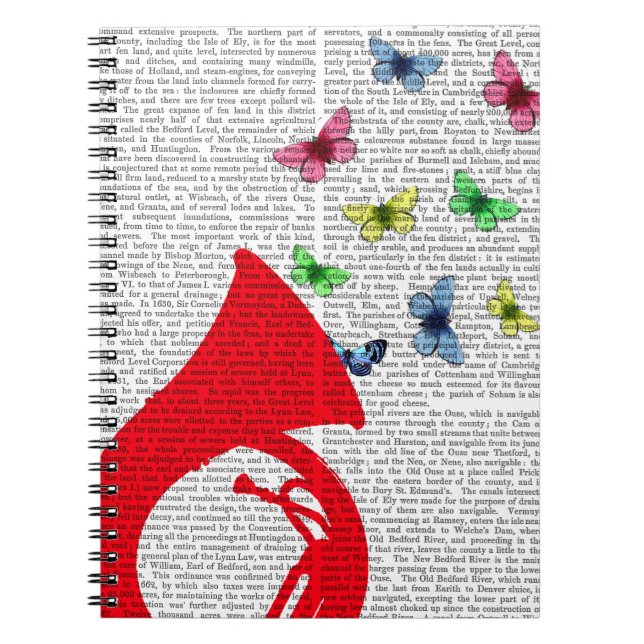 Carnet Tuba avec papillons (Devant)