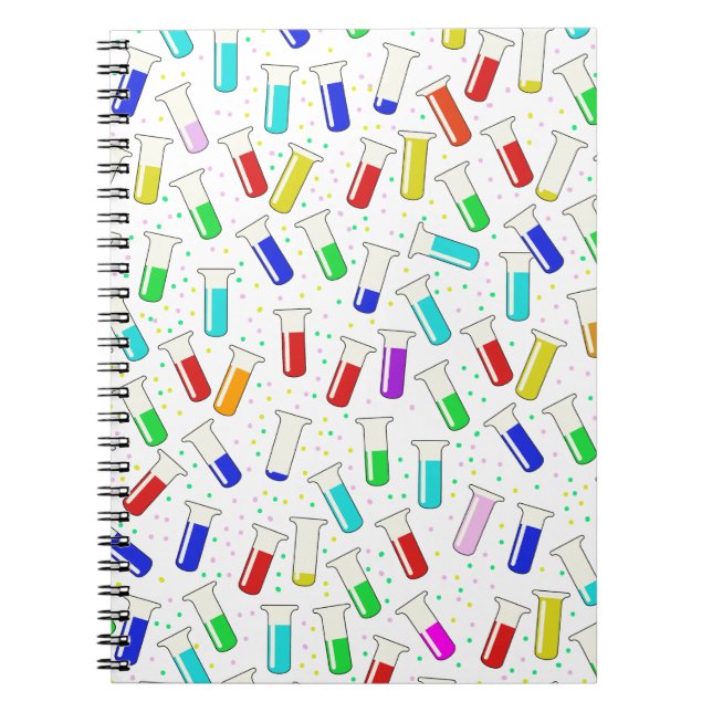 Carnet Tubes à essai en verre de dessin animé (Devant)