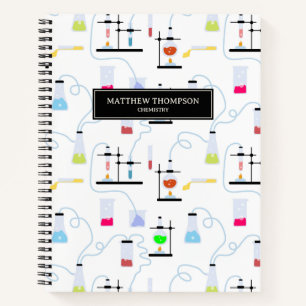 Carnet Tubes de laboratoire de chimie science test scolai