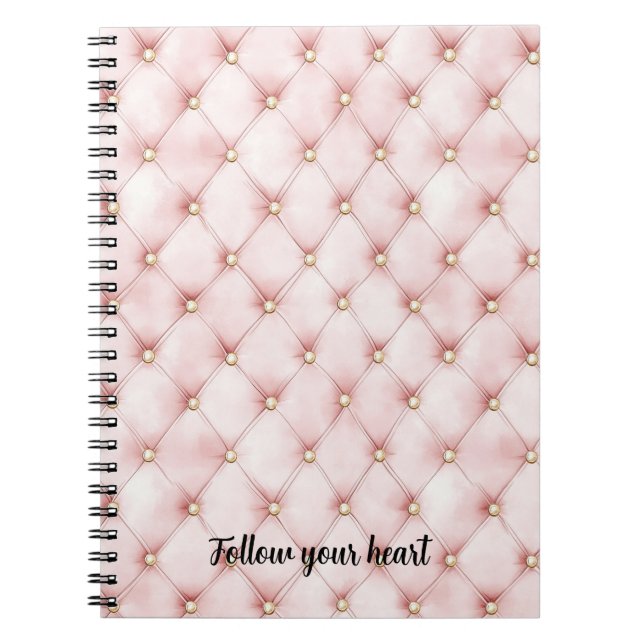 Carnet Tubes en or rose (Devant)