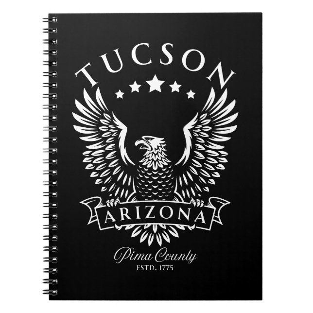 Carnet Tucson Comté de Pima Arizona Aigle Vintage (Devant)