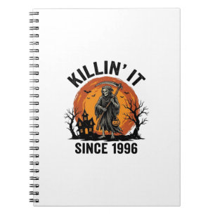 Carnet Tueur depuis 1996 Vintage Halloween Reaper Dés