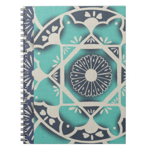 Carnet Tuile bleue II de batik