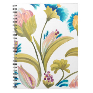 Carnet Tuiles florales d'abbaye - fleurs de ressort
