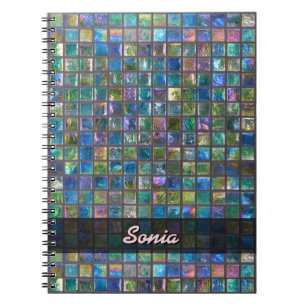 Carnet Tuiles multicolores brillantes en céramique tout