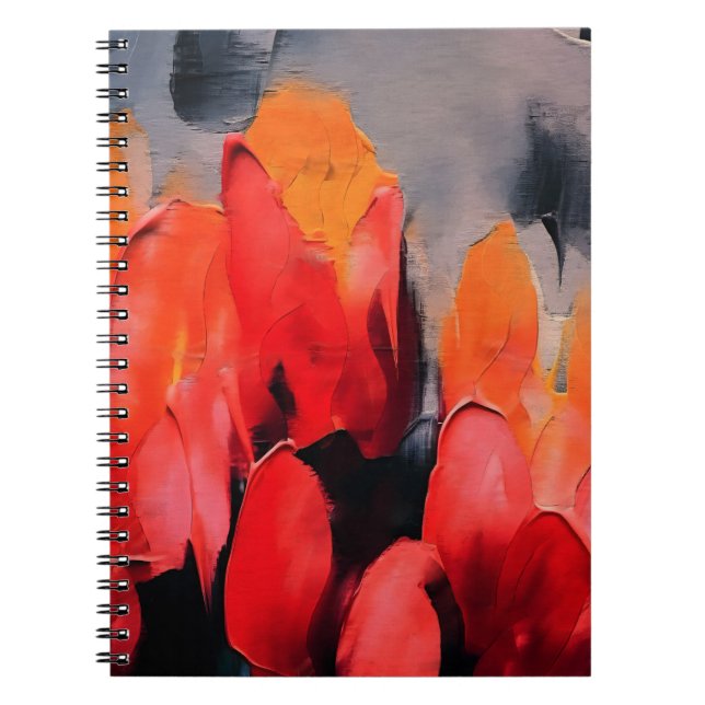 Carnet Tulip Field – Abstract Floral Intensity (Devant)