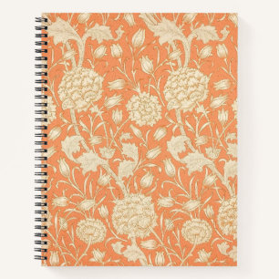 Carnet Tulipe sauvage de William Morris, motif floral vin