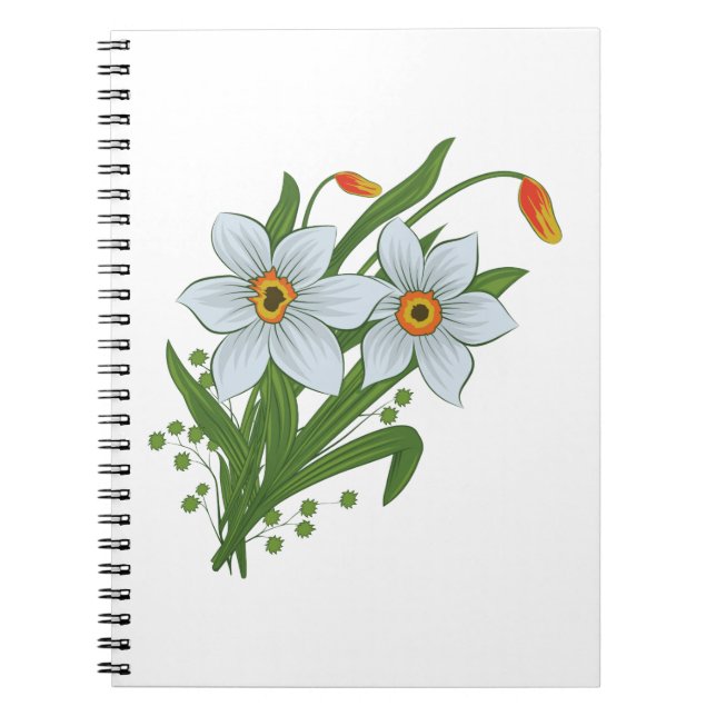 Carnet Tulipes et fleurs de jonquilles (Devant)