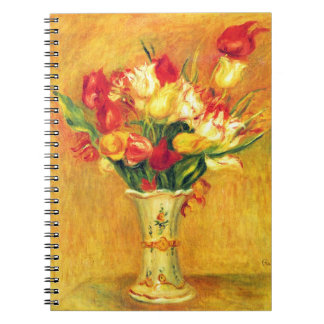 Carnet Tulipes par Pierre Renoir, Art Impressionniste Vin