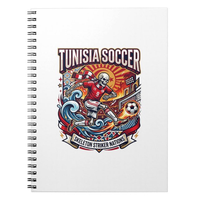 Carnet Tunisie Football Skeleton Attaquant Nations Premiu (Devant)