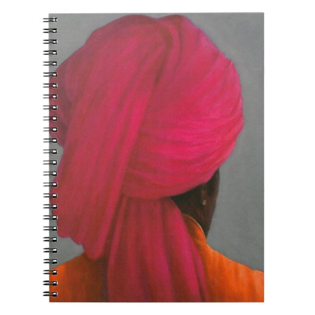 Carnet Turban rose (Devant)
