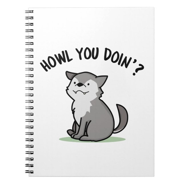 Carnet Turluttes Tu Fais Drôle Bébé Loup Jeu de Mots  (Devant)