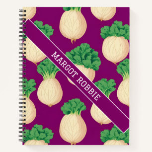 Carnet Turnip Retro couleur Motif personnalisé
