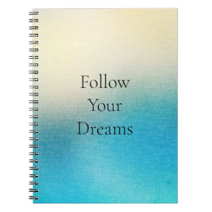 Carnet Turquoise Chic Blanc Aqua bleu