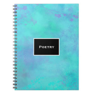 Carnet Turquoise et Purple Misty Ethereal Abstract
