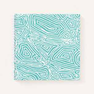 Carnet turquoise Scribbleprint