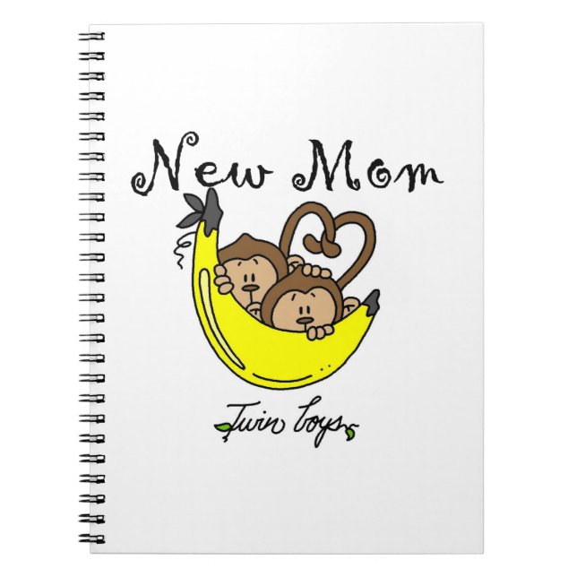 Carnet Twin Boys New Mom Cadeaux (Devant)